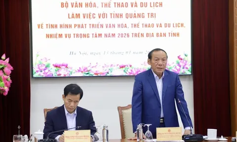 Bộ trưởng Nguyễn Văn Hùng làm việc với tỉnh Quảng Trị về tình hình phát triển văn hóa, thể thao và du lịch trên địa bàn tỉnh